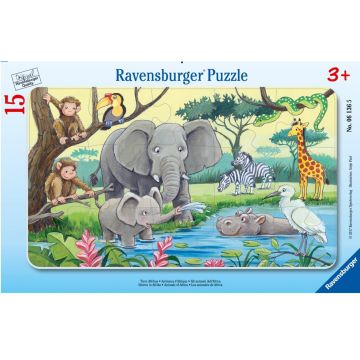 Puzzle 15 Afrykańskie zwierzęta