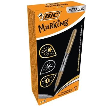 Marker Marking Metallic Ink złoty i srebr. (12szt)