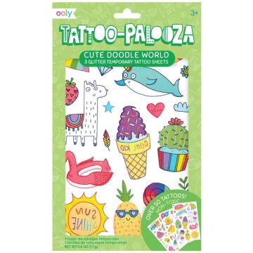 Tatuaże zmywalne Tattoo Palooza - Słodkie bazgroły