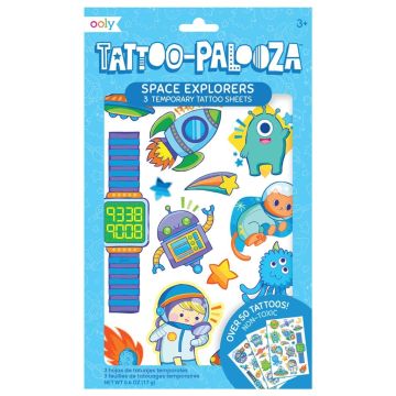 Tatuaże zmywalne Tattoo Palooza - Odkrywcy kosmosu