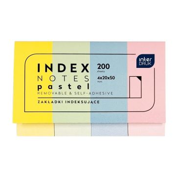 Zakładki indeksujące Pastel 200szt