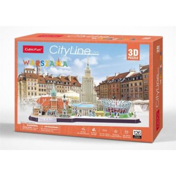 Puzzle 3D Cityline Warszawa
