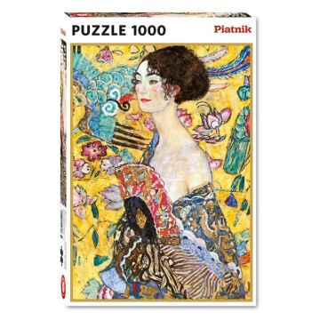 Puzzle - 1000 Klimt, Dama z Wachlarzem PIATNIK