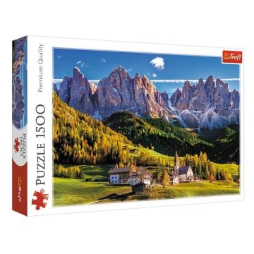 Puzzle 1500 Dolina Val di Funes, Włochy TREFL
