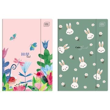 Teczka z gumką A4+ LUX UV Trends Girls (10szt)