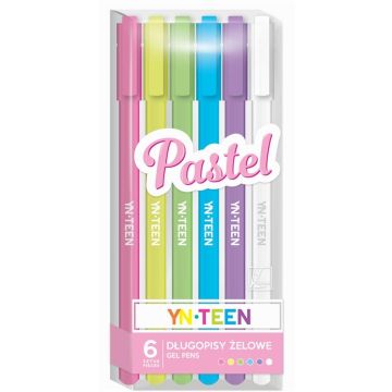 Długopis żelowy 6 kolorów Pastel YN TEEN