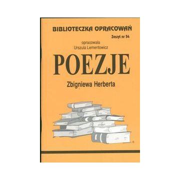 Biblioteczka opracowań nr 054 Poezje Herberta