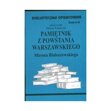 Biblioteczka opracowań nr 063 Pamiętnik z powst...