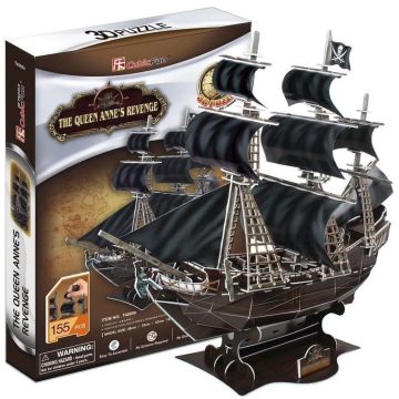 Puzzle 3D Okręt piracki Zemsta Królowej Anny