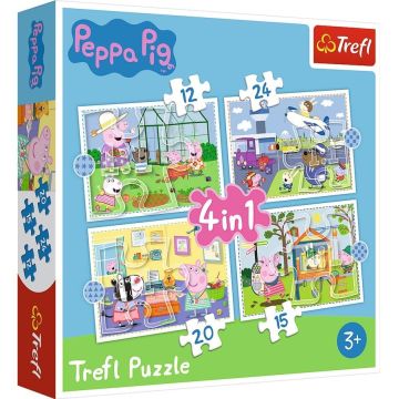 Puzzle 4w1 Wspomnienia z wakacji TREFL