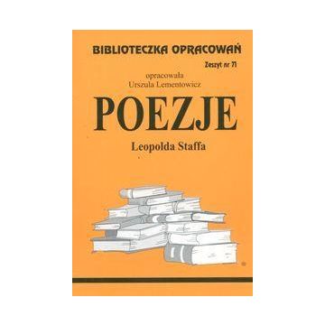 Biblioteczka opracowań nr 071 Poezjie L.Staffa