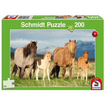 Puzzle 200 Konie - rodzinne zdjęcie G3