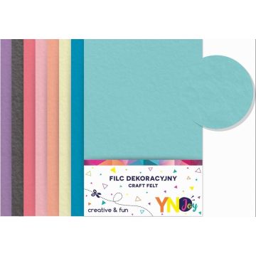 Filc dekoracyjny Pastel 8 kolorów YNJ NOSTER