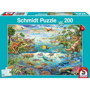 Puzzle 200 Świat dinozaurów G3