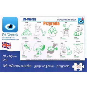 iM-Words Puzzle 120 Angielski - Przyroda
