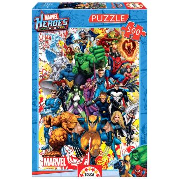 Puzzle 500 Superbohaterowie Marvela G3