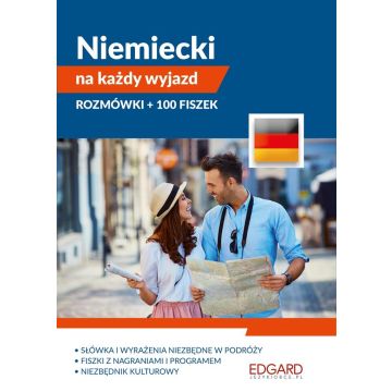 Niemiecki na każdy wyjazd. Rozmówki + 100 fiszek