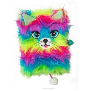 Pamiętnik z kłódką A5/96K Rainbow Cat