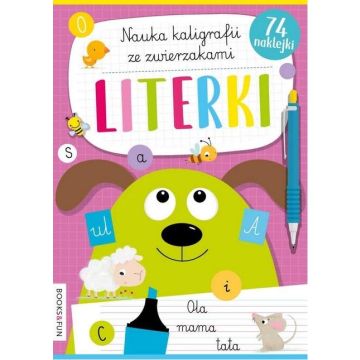 Nauka kaligrafii ze zwierzakami. Literki