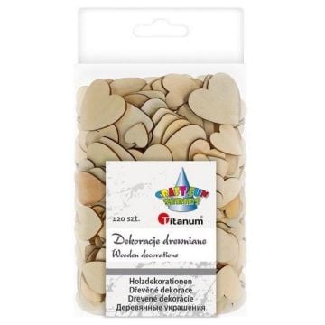 Drewniane serca 120szt