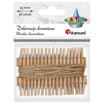 Klamerki drewniane 36szt