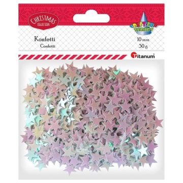 Konfetti gwiazdki 30g bladoróżowe