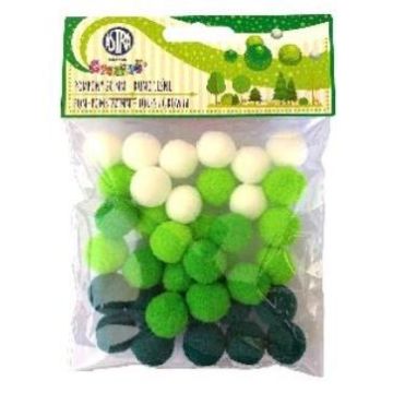 Pompony dekoracyjne 20mm - Runo leśnie ASTRA