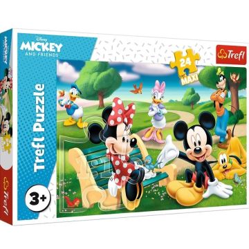 Puzzle 24 maxi Miki w gronie przyjaciół TREFL