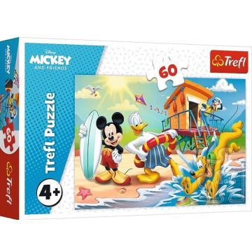 Puzzle 60 Ciekawy dzień Mikiego i przyjaciół TREFL