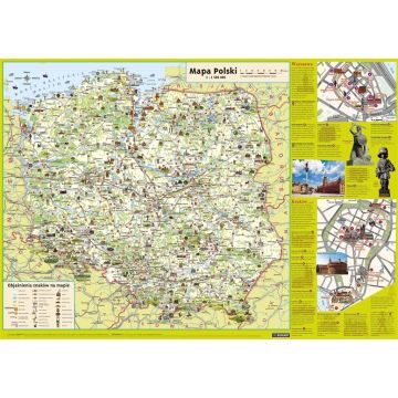 Plansza edukacyjna - Mapa Polski Junior