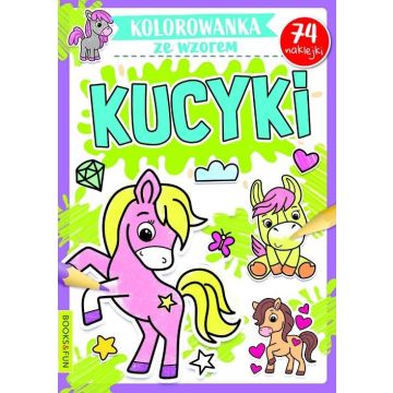 Kolorowanka ze wzorem. Kucyki