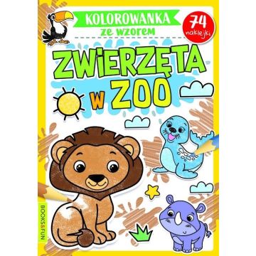 Kolorowanka ze wzorem. Zwierzeta w ZOO