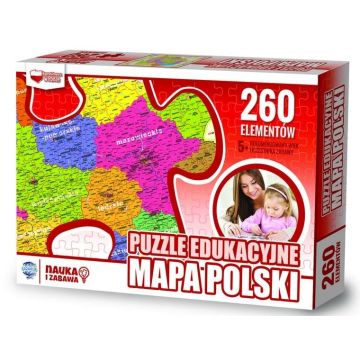 Puzzle 260 edukacyjne Mapa Polski