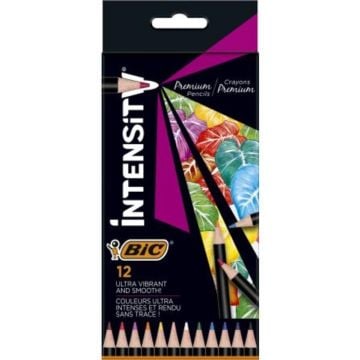 Kredki ołówkowe Inensity Premium 12 kolorów BIC