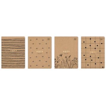 Zeszyt A5/60K gładki HS Kraft (10szt)