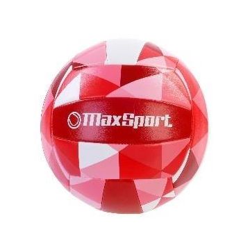 Piłka siatkowa Max Sport czerwono-różowo-biała