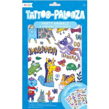Tatuaże zmywalne Tattoo Palooza - Wesołe Zwierzaki