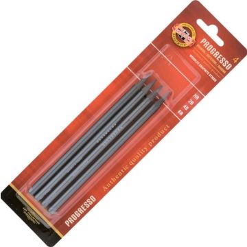 Ołówek grafitowy Progresso 9814/HB/2B/4B/6B 4szt