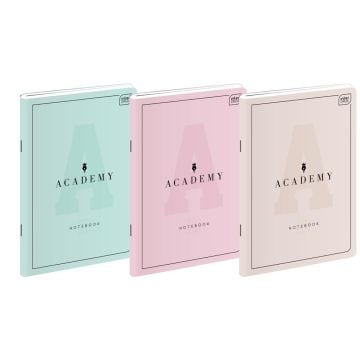 Zeszyt A4/60K kratka Academy Pastel (5szt)