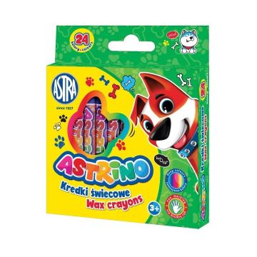 Kredki świecowe 24 kolory Astrino ASTRA