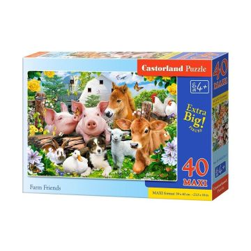 Puzzle 40 maxi - Farm Friends CASTOR