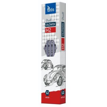 Ołówek PIXELL heksag.twar.H2 12szt. KV060-H2