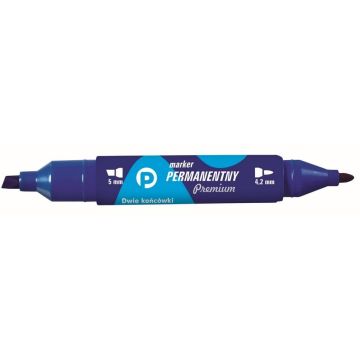Marker perman. nieb. 2 końcówki (12szt.) KM502-N2