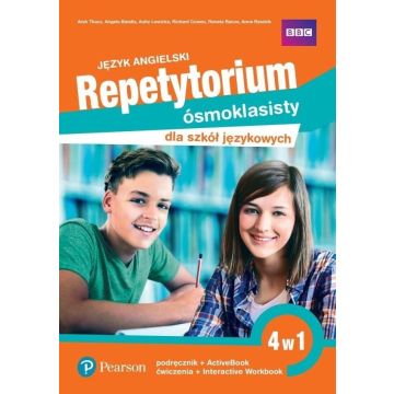 Repetytorium ósmoklasisty dla język. 4w1 podr.+ćw.