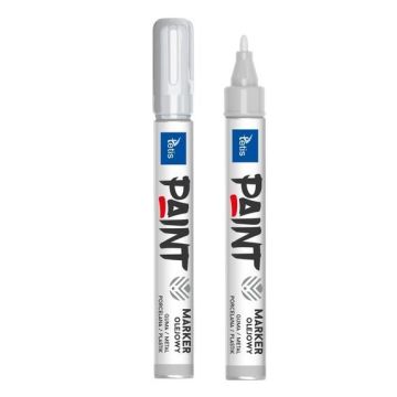 Marker olejowy 2mm 6g srebrny (12szt.) KM202-S