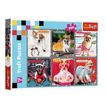 Puzzle 200 Wesołe psy TREFL
