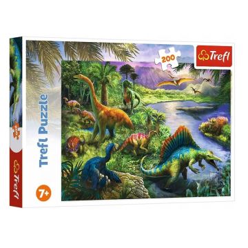 Puzzle 200 Drapieżne dinozaury TREFL