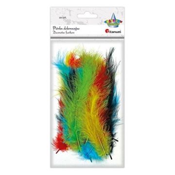 Piórka puch 11,8-15 cm mix 20szt