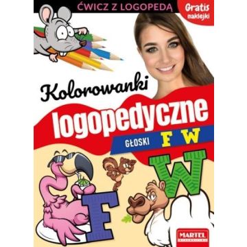 Kolorowanki logopedyczne. Głoski F W