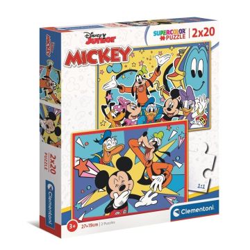 Puzzle 2x20 Super Kolor Mickey